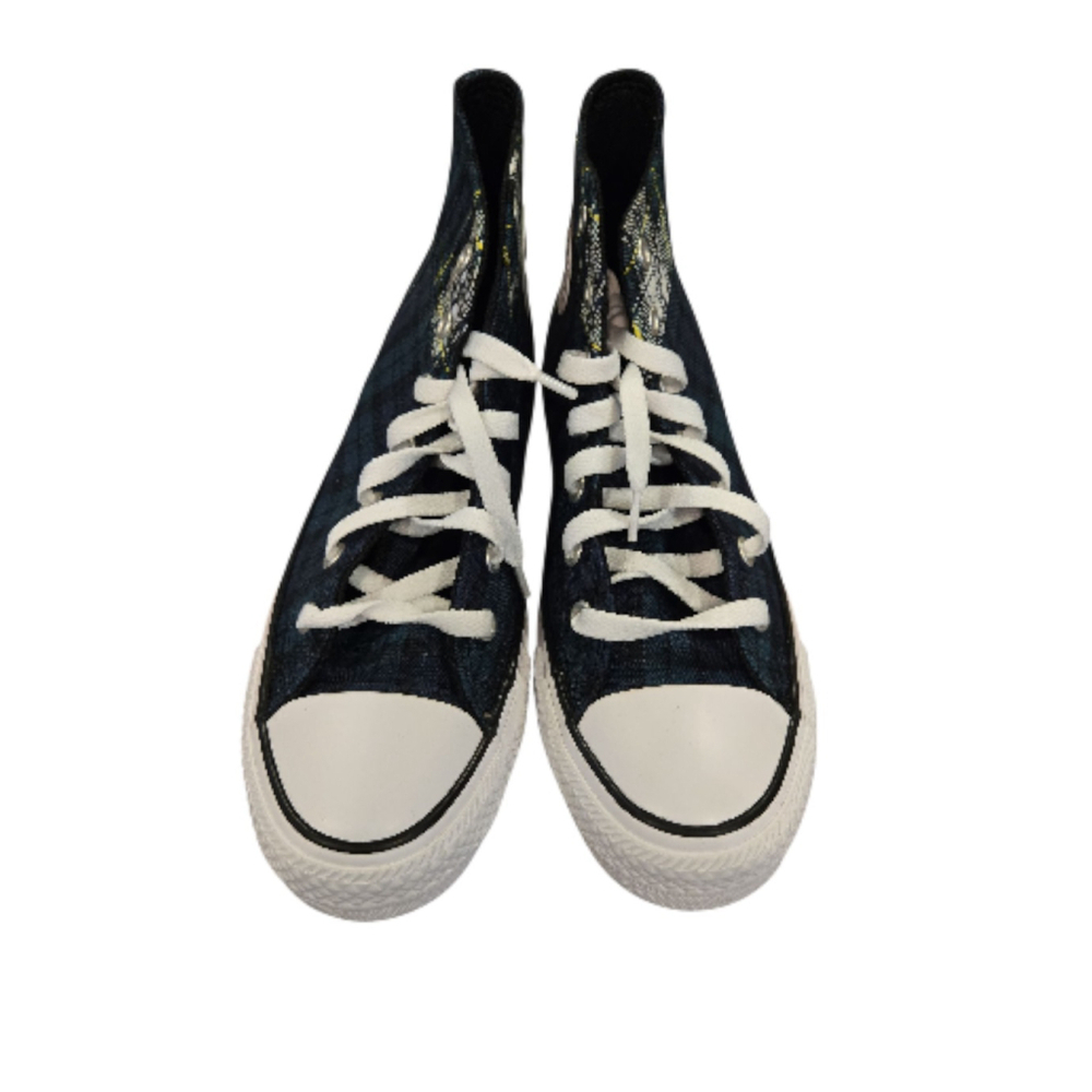 Converse Chuck Taylor Size 5 Youth Dragon Scale/navy/white Hi Top A09325F (Shelf - Picture 3 of 7